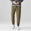 Winter Thickened Fleece Mens Pants Solid Color Casual Polar Trousers Outdoor Sweatpants Cold Warm 240130