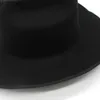 Dekoracja mody Bull Head Western Cowboy Hats 95 cm szerokie kościele dżentelmen Lady Jazz Cowgirl Cap 240130