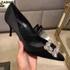 Mulheres brancas bombas designer quadrado strass salto alto luxo apontou toe cetim casamento sapatos de noiva senhoras stiletto tamanho grande 43 240129