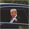 Banner Flags 25x32cm Trump 2024 Autocollant automobile Banner Flags Party Supply U.S.Desitial élection PVC Cars Window Stickers Drop Deliv DHZV1