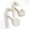 Sandals Fashionable Women's Sandals. About 16 Cm High Heels. Fashion Show Banquet Shoes. Summer Thick SIZE:34-45