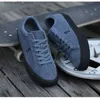 Rullskor joiints vul skor för män äkta läder skateboardskor mocka casual sneakers blå män sport promenad skor q240201