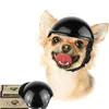 Vêtements pour chiens Pet Moto Sécurité Biker Casque Débarrassant Doggy Hard Cap Activités de plein air pour protéger la tête pour les petites tailles moyennes 2