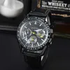 Oujia Super Series Six Needle Functional Quartz Timing Herren Business Edelstahluhr Design SilikonEchte Produkte haben Logos