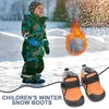 Stövlar pojkar snö vinter vattentät stövel skor slip resistent kall väder jul tacksägelse gåvor