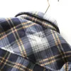 Mens Winter Fleece Linend Warm Plaid Shirt Jacket Casual Long Sleeve Flannel Checked Shirt Men Western Cowboy Button Up Chemise 240201