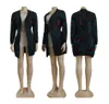 Дизайнер бренд женский свитер бренд классические буквы дизайнер кардиган с длинным рукавом топ -одежда