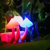 Decorazione del partito Fungo Presa a muro Sensore LED Luce notturna Lampada di moda Bambino Bambini Arredamento camera da letto Forniture Glow 2021227S