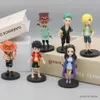 6st/Set Anime One Piece Action Figure PVC Luffy Ny action Samlingsmodelldekorationer Doll Barnleksaker för julklapp