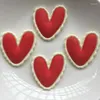 Craft Tools 10 Cute Heart Shaped Soft Adhesive Flat Back Resin Ripple Clipbook DIY Jewelry Decoration Accessories