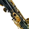 Saxofone soprano preto de alta qualidade, marca japonesa yss 82z, instrumento musical profissional, sax reto b plano com acessório de capa de couro