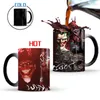 Tasses créatives le chevalier noir Clown couleur changeante tasse à café tasse Joker magique tasses en céramique lait thé Drinkware cadeau