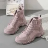 Botlar Kore tarzı Martin Boots Kadınlar için 2023 Trend Moda Ayakkabı PU Deri Deri Anti-Slippery Bahar Sonbahar Kadın Gündelik Ayakkabı