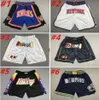 2024 New Men Team Team Basketball Short Just Don Shorts avec Pockets Zipper Baseball Football Sport Wear Pantal