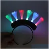 لوازم الحفلات الأخرى لحفلات الألياف الوامضة الألياف الضوئية LED HEAD BOPPERS BIDDAY RAVE Party Atmosphere Supplies Supplies DHFK1