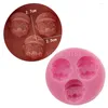 Baking Moulds 3hold Cartoon Super Man Silicone Fondant Soap 3D Cake Mold Cupcake Jelly Candy Chocolate Decoration Tool FQ1983