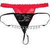 Kobiety majtki 2PCS Niestandardowe stringi Seksowne kobiety Przezroczysty łańcuch nadwozia G-string Spersonalizowany bielizny biżuteria bielizna bikini prezent