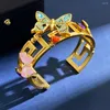 Necklace Earrings Set Luxury Brand Fashion Open Ring Bracelet Brooch Gold Color Butterfly Ladybird Flower Lucky Women Jewelry Gift