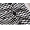 Jupes automne hiver élégant mode Vintage Plaid impression plis sirène jupe femme taille haute mince tout-match vêtements pour femmes