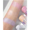 Fundação Primer Leite Maquiagem Matte Blur Stick Luminous Holographic Highlighter 5 Shades Genuine Quality Imperfection Concealer e Dhpue