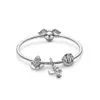 2024 Venta caliente plateado plata Magic Little Charm Bead colgante adecuado para pulsera regalo de Navidad