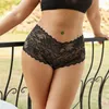 Culotte femme Sexy dentelle Lingerie pour femmes sans couture taille haute femme sous-vêtements solide confort creux slips intimes