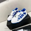 Amiiris 2024 nowe buty męskie buty Skel Chunky Top Low Sneaker Para Bone okrągłe palce górne koronkowe koronkowe projektanta wysoka wersja swobodna czerwono w tym samym stylu love bpzy