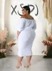 2 Piece Set Women Outfit Off Shoulder Top and Kirt Fancy Sexy Outfit Autumn Plus Size Matching Sets Wholesale Drop 240125