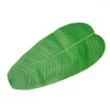 Decorative Flowers 5PCS Large Artificial Banana Leaves Faux Tropical For Hawaiian Luau Party Desktop Decoration Food And Drink Placemats