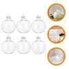 Vases Christmas Spherical Bottle Coffee Bottles Juice Storage Transparent Empty Portable Clear Candy Decor