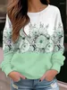 Kobiety z kapturem 2024 Europa i niezależna stacja Stanów Zjednoczonych Europejska moda bluzy bluzy pullover kwiat