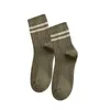 Männer Socken Frühling Herbst Gestreiften Männer Mid Tube Klassische Alte Schule Atmungsaktive Jungen Unisex Warme Lange Socke Frauen Calcetines