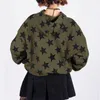 Five-pointed Star Print Y2k Vintage Zip Up Hoodies Women's Harajuku Long Sleeve Sweatshirt Gothic Street Loose Punk Jackets Coat 240119