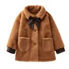Vestes d'extérieur en laine polaire pour filles, coupe-vent chaud, manteau pour bébés enfants en bas âge, vêtements d'extérieur épais