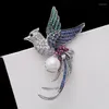 Brosches Suyu Fashion Imitation Pearl Brosch Animal National Style Retro Accessories Phoenix Bird