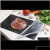 Meat Poultry Tools Potry Tools Kitchen Convenient Magic Metal Plate Defrosting Tray Safe Fast Thawing Frozen Meat Drop Delivery Dh3G6