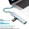 Hub 8 In 1 Type 3.1 To 4K HDMI Adapter With RJ45 SD/TF Card Reader PD Fast Charge For MacBook Notebook Laptop Computer