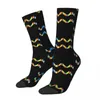 Chaussettes pour hommes, symbole du Verseau, Horoscope, Harajuku, étoile du zodiaque, motif respirant, imprimé pour garçons, cadeau sans couture