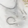 Halskette Ohrringe Set Mimicup Schmuck für weibliche Ball einschließlich V-förmige mehrschichtige Kette Ring Armband Frauen Geschenk Party