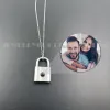 Collane Nuova collana con pendente con proiezione personalizzata Lucchetto Regalo di compleanno per la festa del papà Foto personalizzate per parenti e familiari.