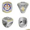 ثلاث حلقات حجرية 2021-2022 Astros World Houston Baseball Championship Ring No.