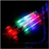 Autres fournitures de fête d'événement 100pcs sept couleurs LED Light Up Baguettes Glow Sticks Clignotant Concerts Rave Party Anniversaire Faveurs Grand Tra Dhxy4