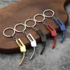 Keychains Lanyards Tuning Keychain Car Modification Cylinder Head Engine Gasket Model Key Chain DIY Car Bicycle Key Ring For F1 Racing Fans Gifts Q240201