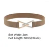 Belts Fashion Triangle Buckle Women Adjustable Decorative Waistband Waist Strap Stretch Elastic