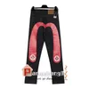 2024 Pantalons pour hommes jeans broderie en forme de M tube droit pantalon large jambe long bord rue décontracté EV jeans vêtements de rue hip-hop pour hommes taille 28-40