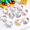 Hantverksverktyg 10st söta mini Little Cartoon Acrylic Cat Series Flat Back Ornament smycken Making Manicure Bows Tillbehör