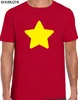 Homens Camisetas Steven Universo Amarelo Estrela T-shirt Crianças Presente Dos Desenhos Animados Engraçado Espaço Gem CookieCat Algodão Marca Sbz1070