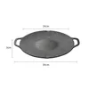 Pans Korean Bbq Pan Nonstick For Cam And Outdoor Round Griddle Drop Delivery Home Garden Kitchen Dining Bar Cookware Ot6Lk