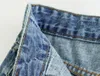 Skirts Cargo Denim Midi Skirt Women Casual Long Pockets Design Chic Lady Female Clothing 2024
