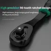 1/4 3/8 1/2 Inch Ratchet Wrench 90-Tooth Drive Socket Inner And Outer Hexagonal Casing Screw Tire Car Repair Tool